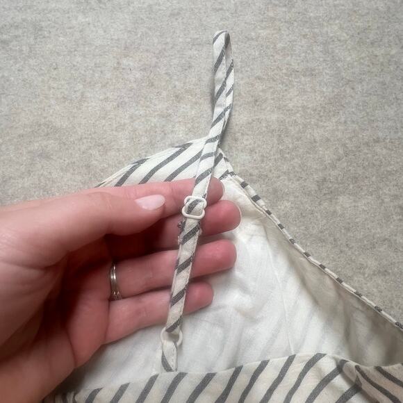 Maurices XL Striped Cotton Faux Wrap Midi Dress Coastal Boho Summer - Picture 7 of 9